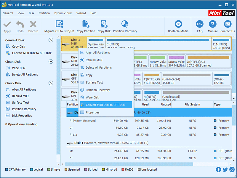 MiniTool Partition Wizard Portable full