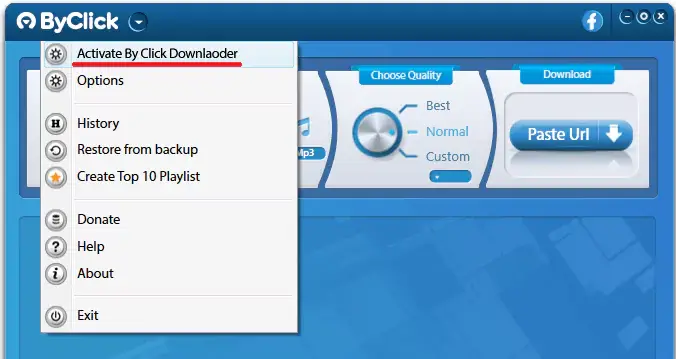 Byclick Downloader Portable great features