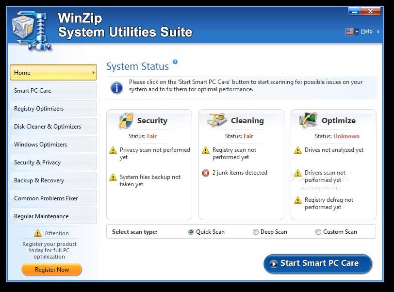 WinZip System Utilities Suite v3.19.1.6 Español Gratis